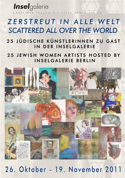 Plakat der Ausstellung „Zerstreut in alle Welt“