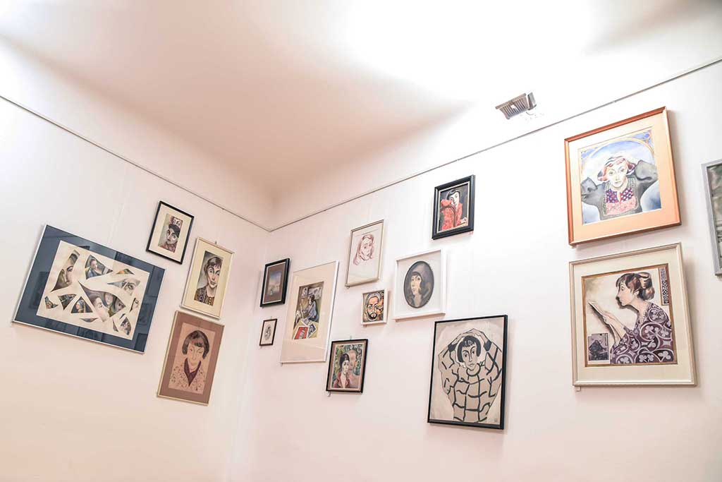 Der Saal im ersten Stock in der Galerie ega:frauen in zentrum