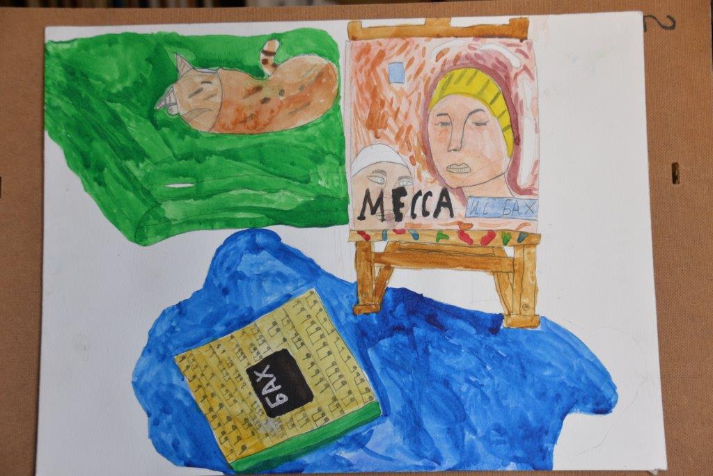 “From still life to portrait. Bach”, Alexey K., 11 years