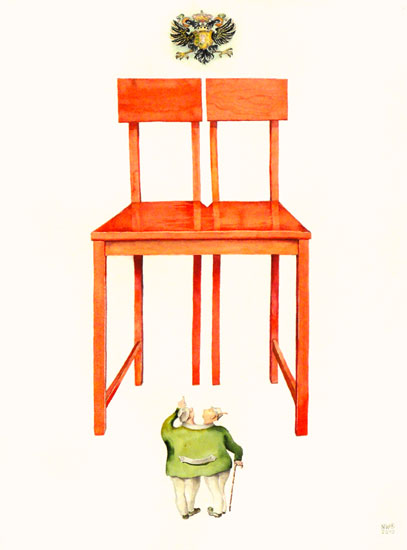 Thron für siamesische Zwillinge Thron für siamesische Zwillinge