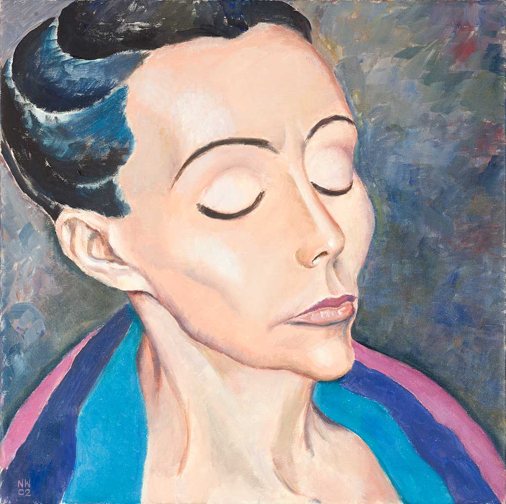 Dornröschen, Wimpern färbend Dornröschen, Wimpern färbend